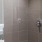 a shower with a glass door